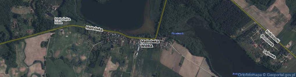 Zdjęcie satelitarne Malinówka Wielka ul.